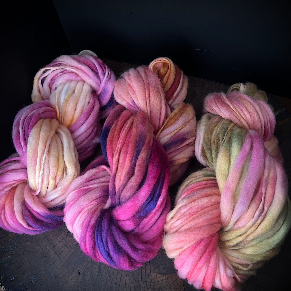 Fluffy yarn set of 3 skeins