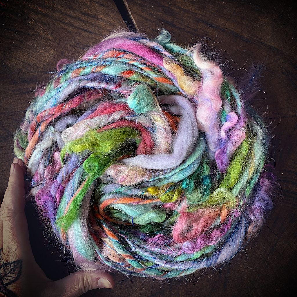 Petit potager art yarn