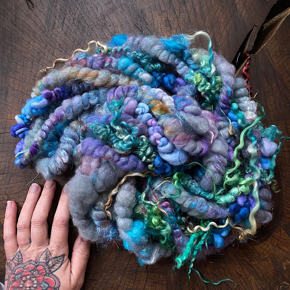One wish - Fluffy sparkly giant art yarn