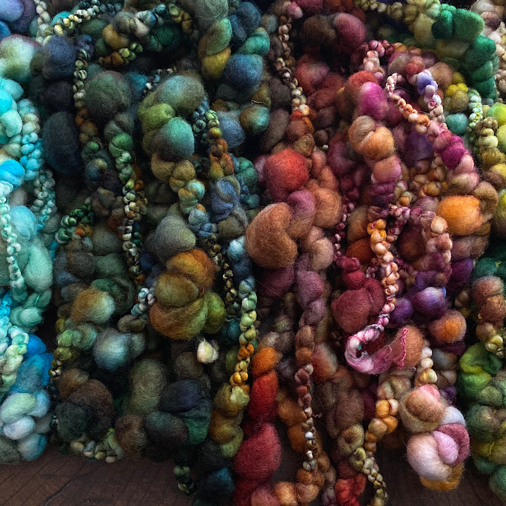 Large lots of mini art yarn - weaver kit