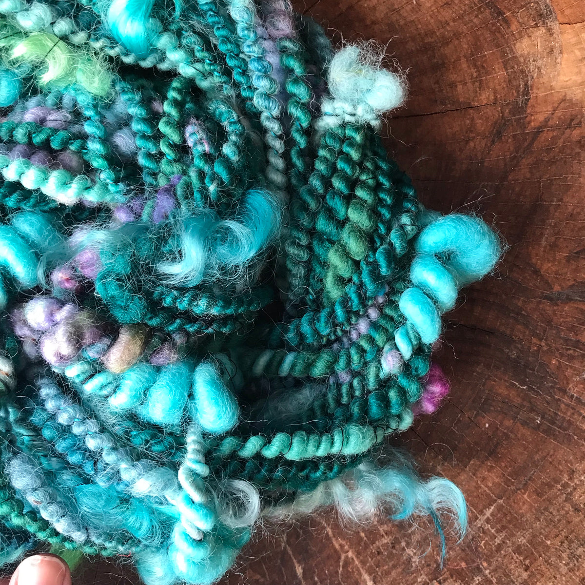 Turquoise blue art yarn 78g - Mynoush