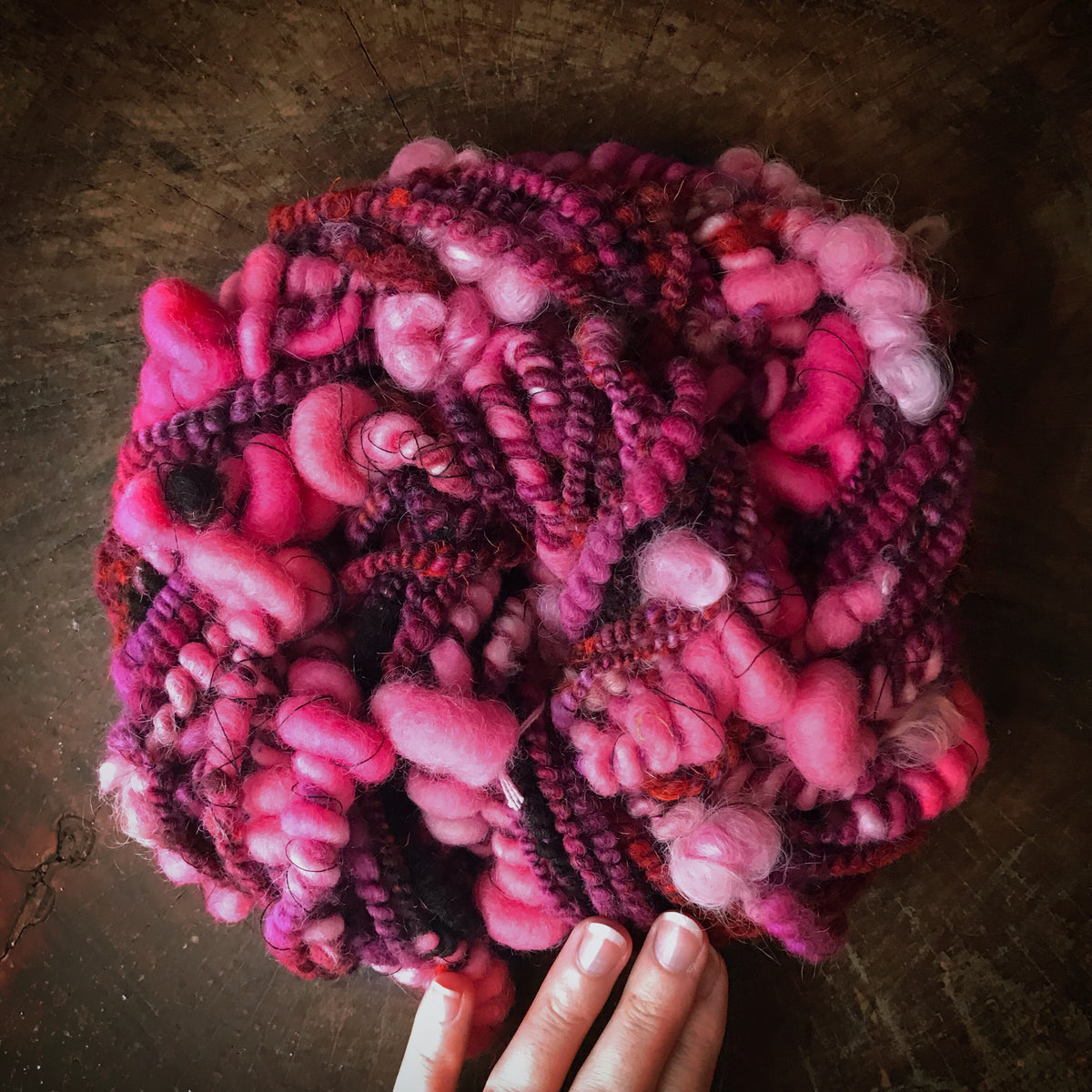 Pink art yarn 90g - Mynoush