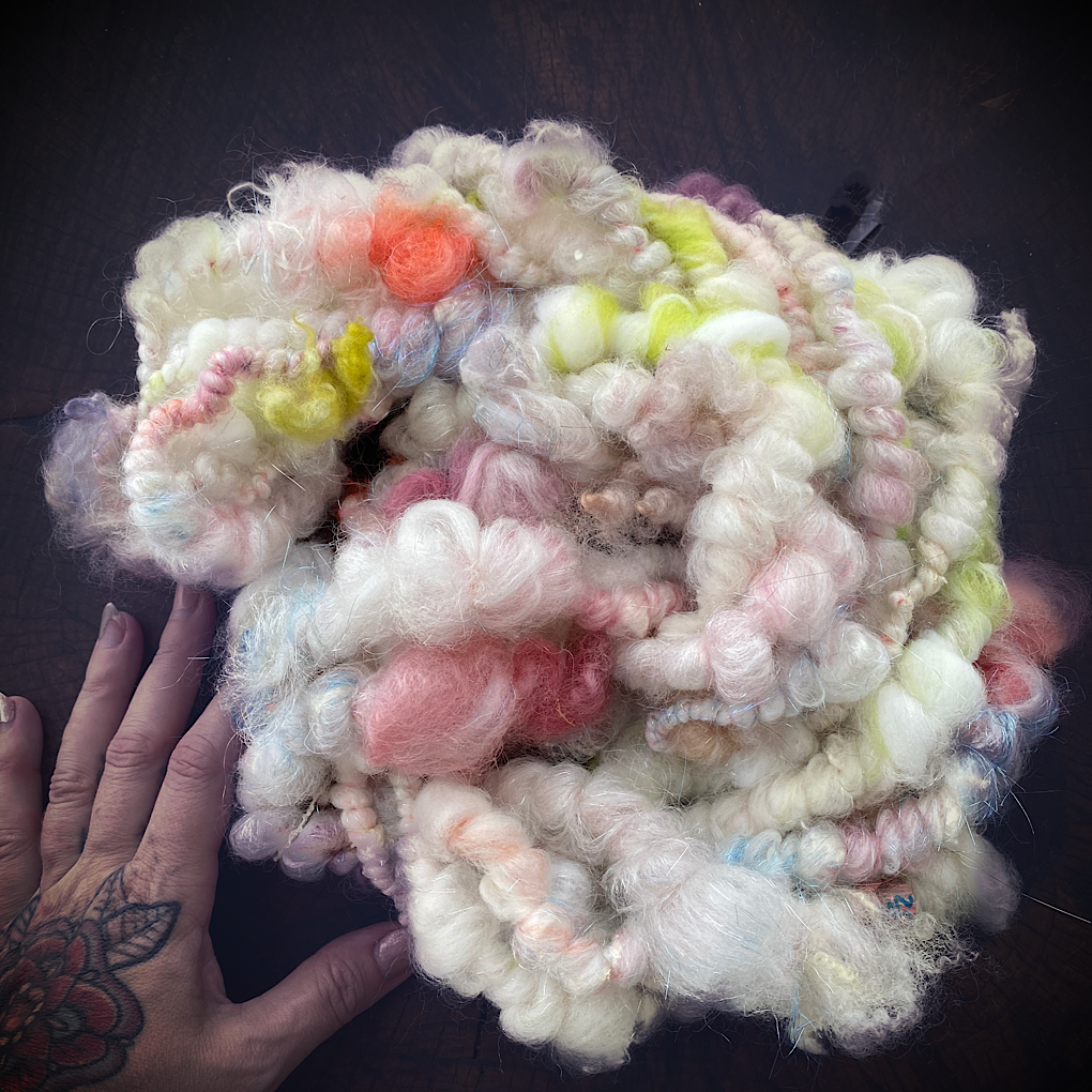 Cloud spark 3 Super coiled Art yarn