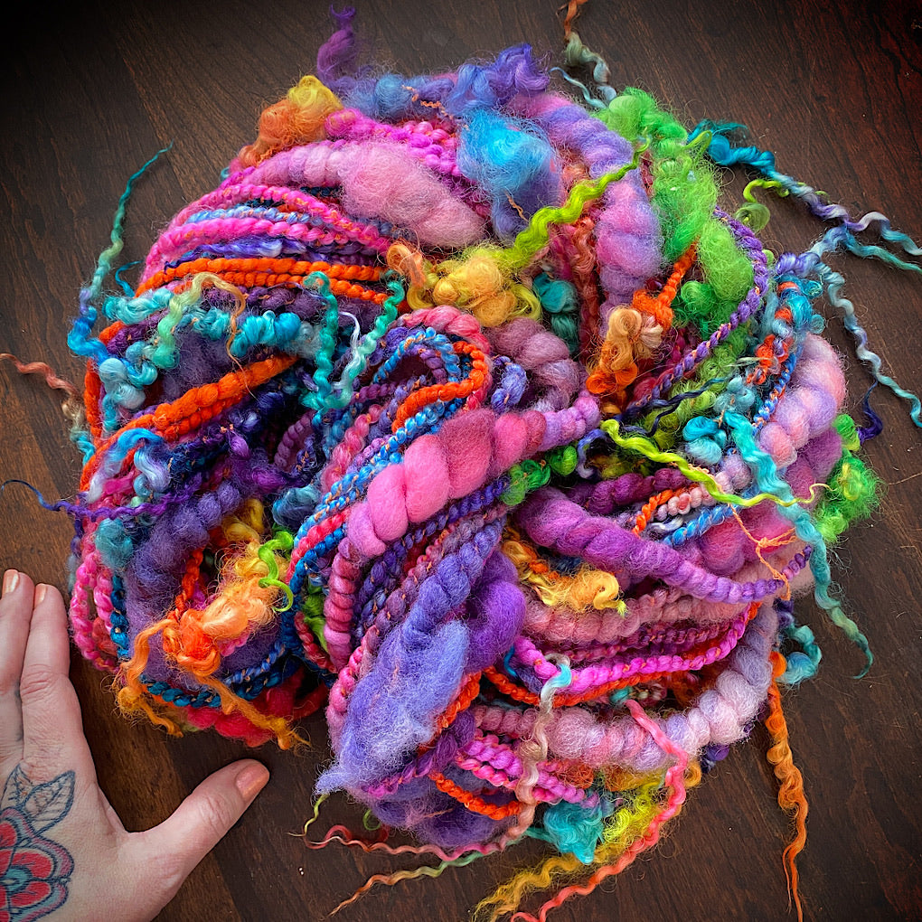 Bloom - Merino silk knitting art yarn