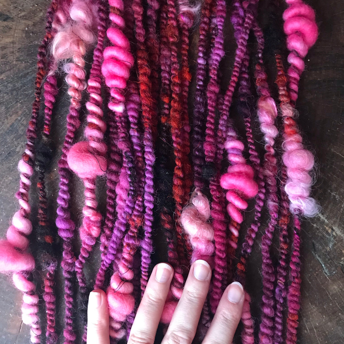 Pink art yarn 90g - Mynoush