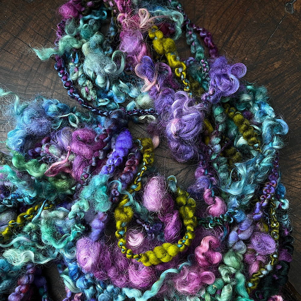 Mermaid curls art yarn