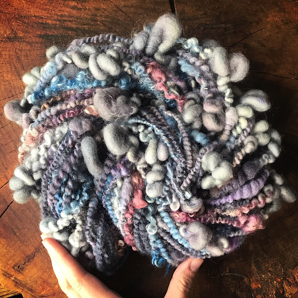 Antique blue art yarn