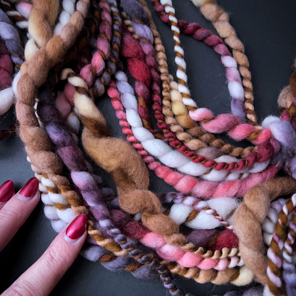 Large Art yarns kit for weaving