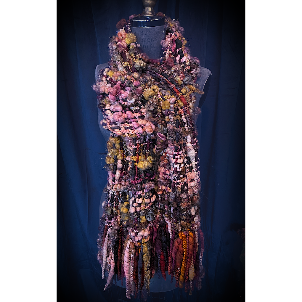 Black Rose Woven scarf