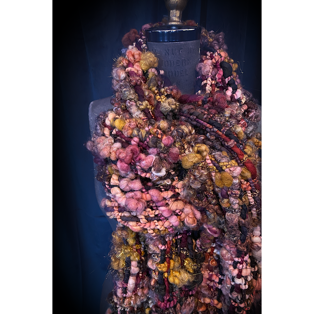 Black Rose Woven scarf