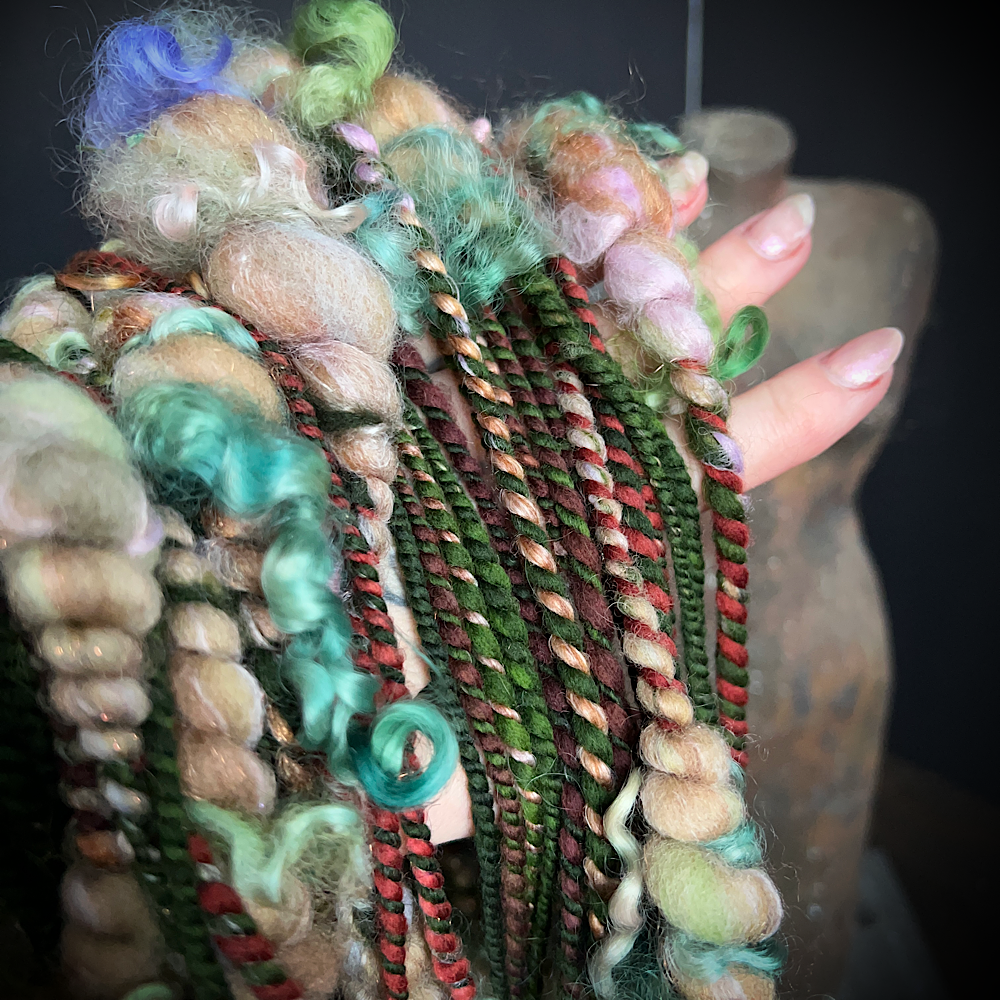 Hand spun art yarn