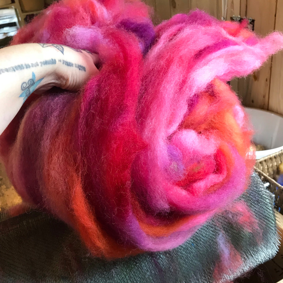 Location de cardeuse Carding rental - Mynoush