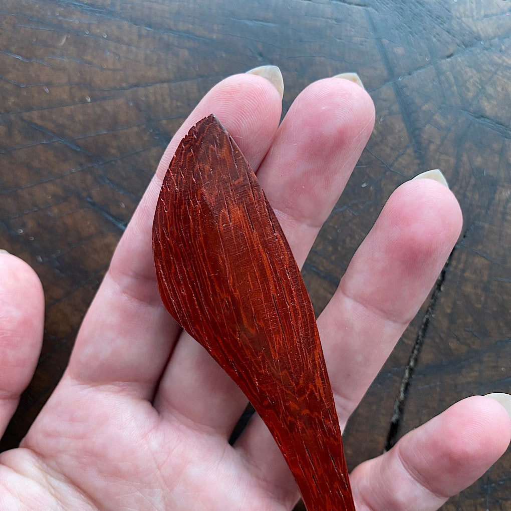 Padouk shawl pin