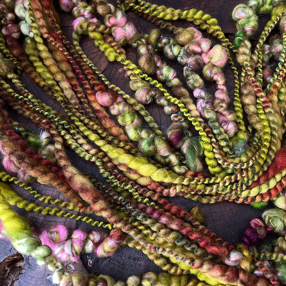 Prairie roses art yarn