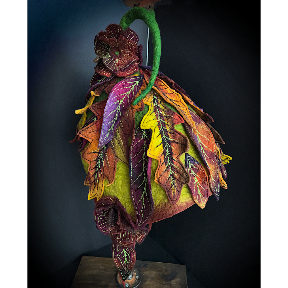 Fall Fairy felted Hood