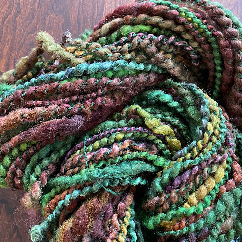 Grass  - Merino tencel knitting art yarn