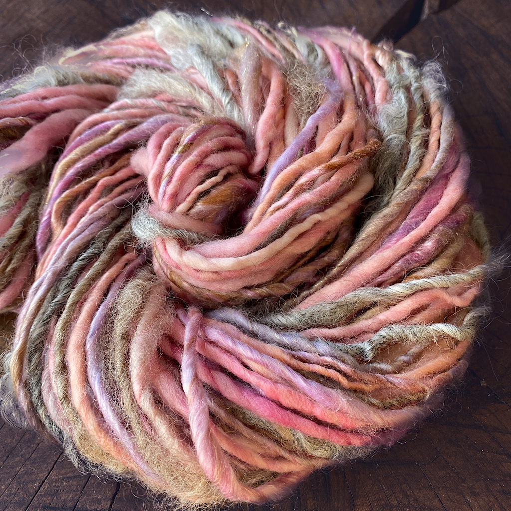 Sugar rose hand spun yarn Celine