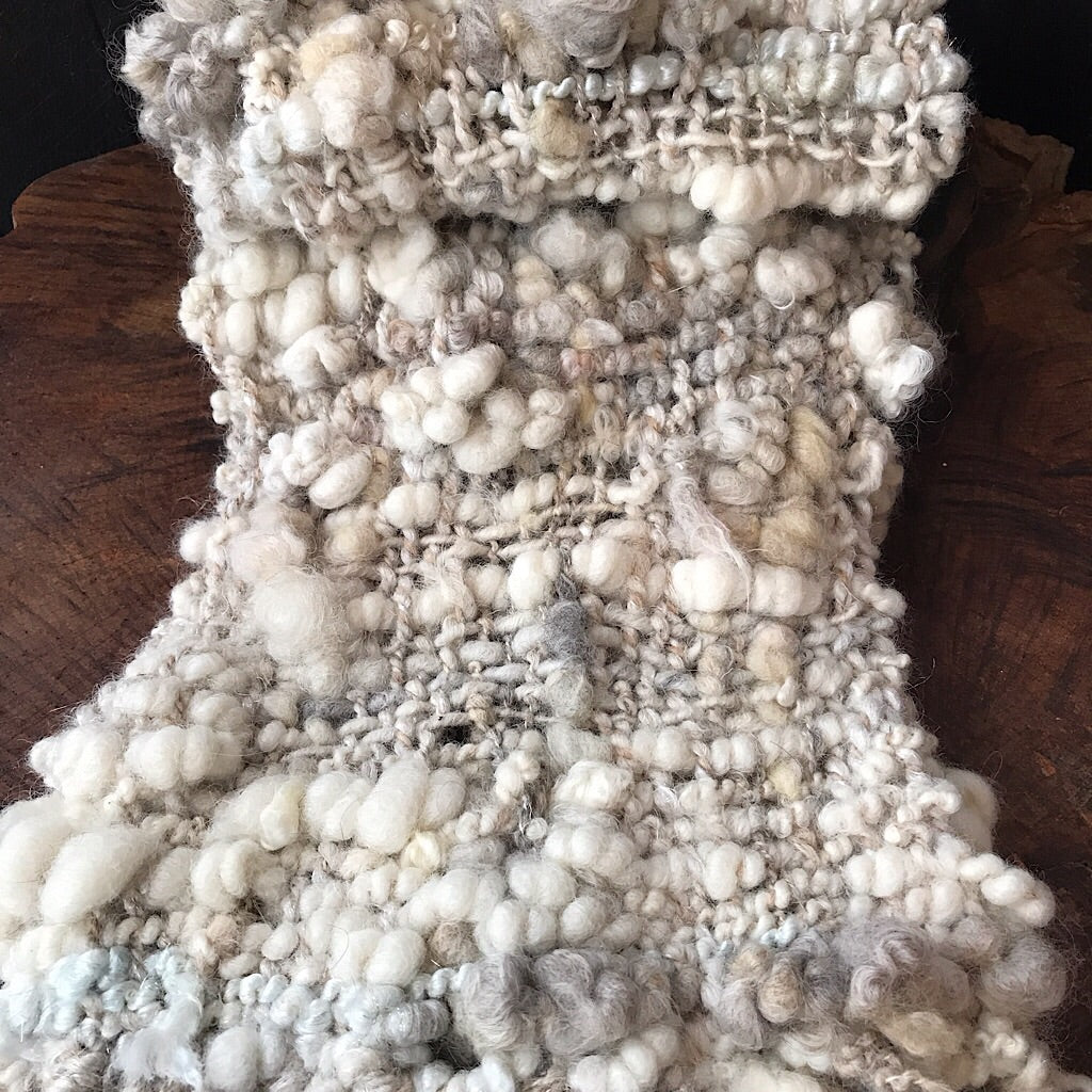 Woven alpaca scarf