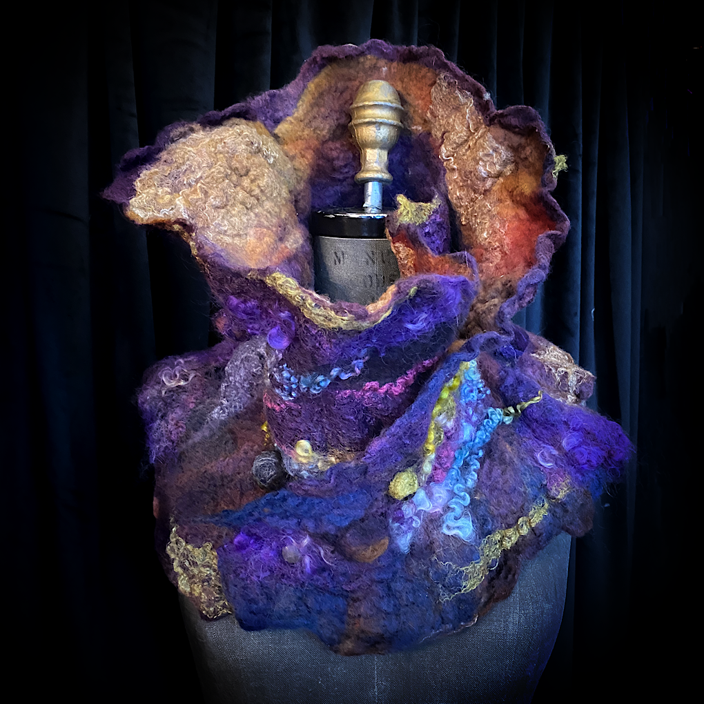 Nebula 2022 - felted scarf