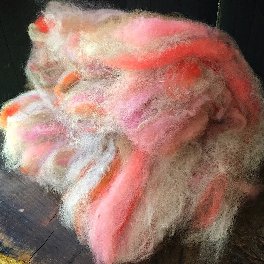 Art batt for spinning and felting