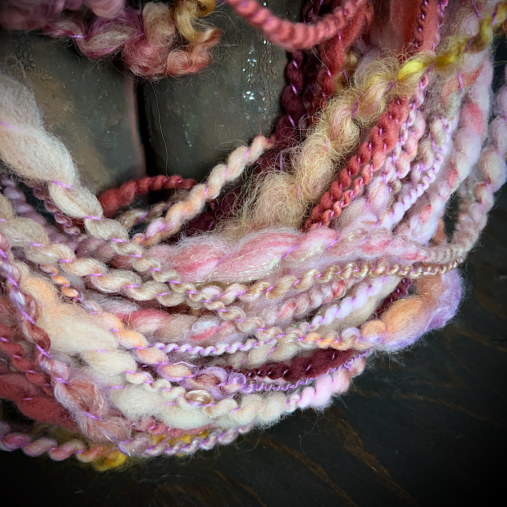 Hand spun knitting art yarn