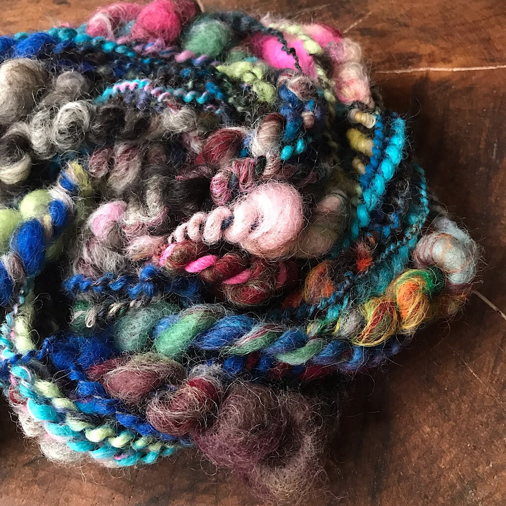 Mini blues Art yarn