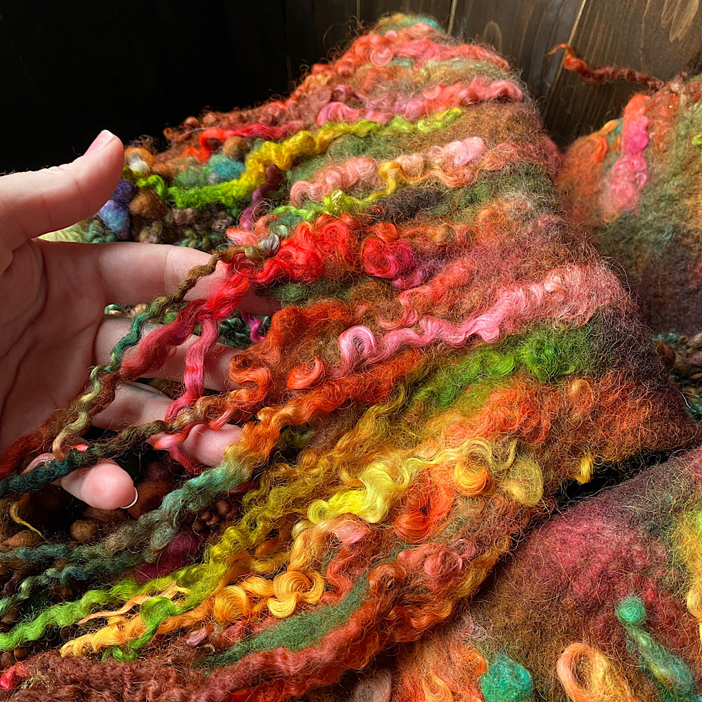 Woodland felted collar