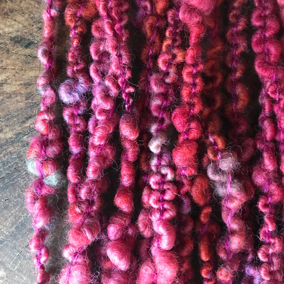 Pink boucle yarn 100g 16y - Mynoush