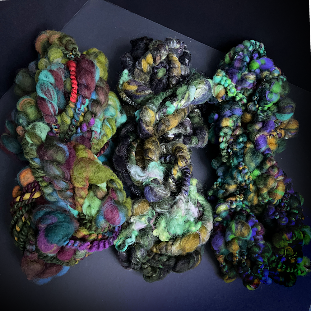 Your green art yarn set