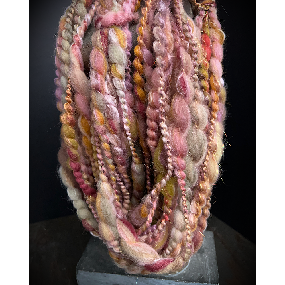 “Golden Rose” Scarf weaving art yarn assortment