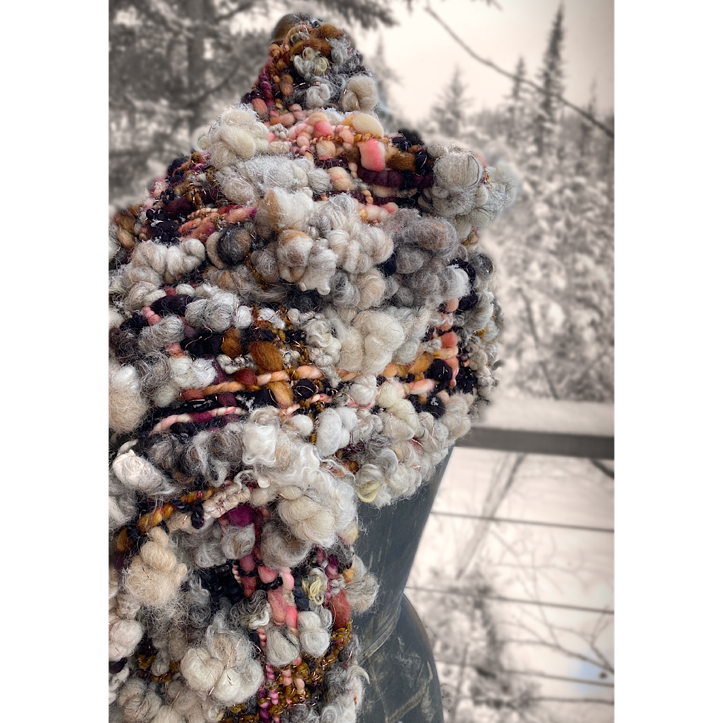 Trees are blushing- Woven scarf