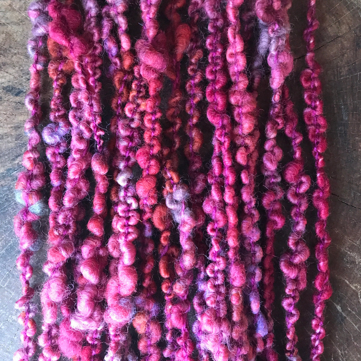 Pink boucle yarn 100g 16y - Mynoush