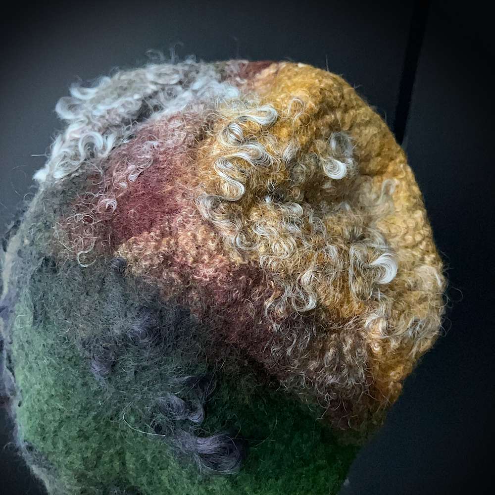 Felted beret size 21” small