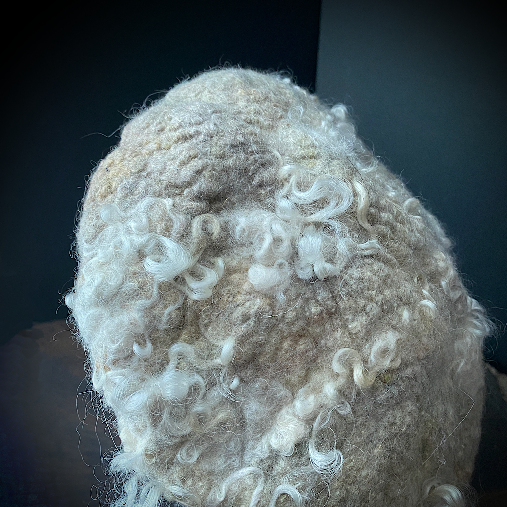 Merino silk beret 22”