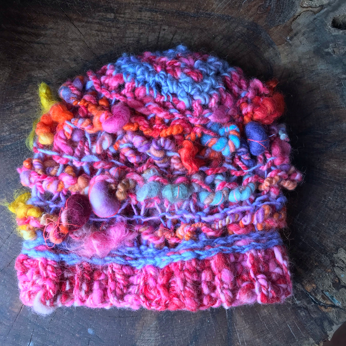 Red chunky knitted hat | Bonnet en tricot rouge | 19”-23” - Mynoush