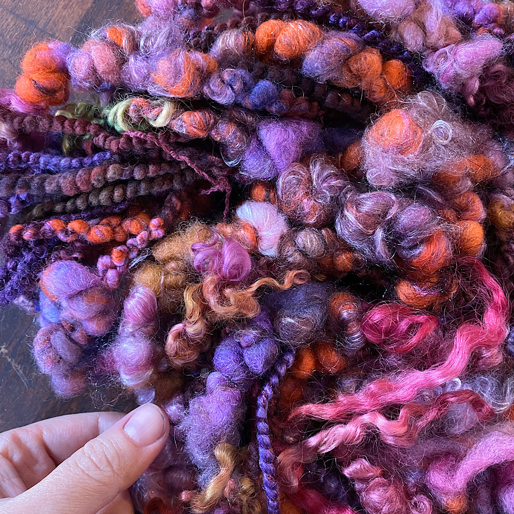 Spooky Aubergine Art yarn