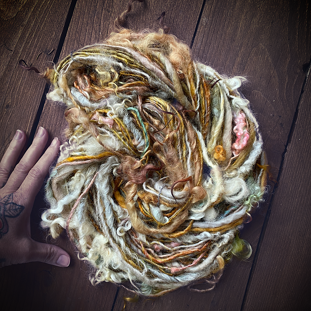 Goldie silk wool art yarn minis