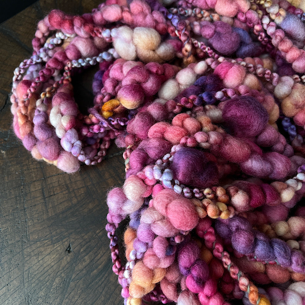 Petits fruits - jumbo boucle yarn