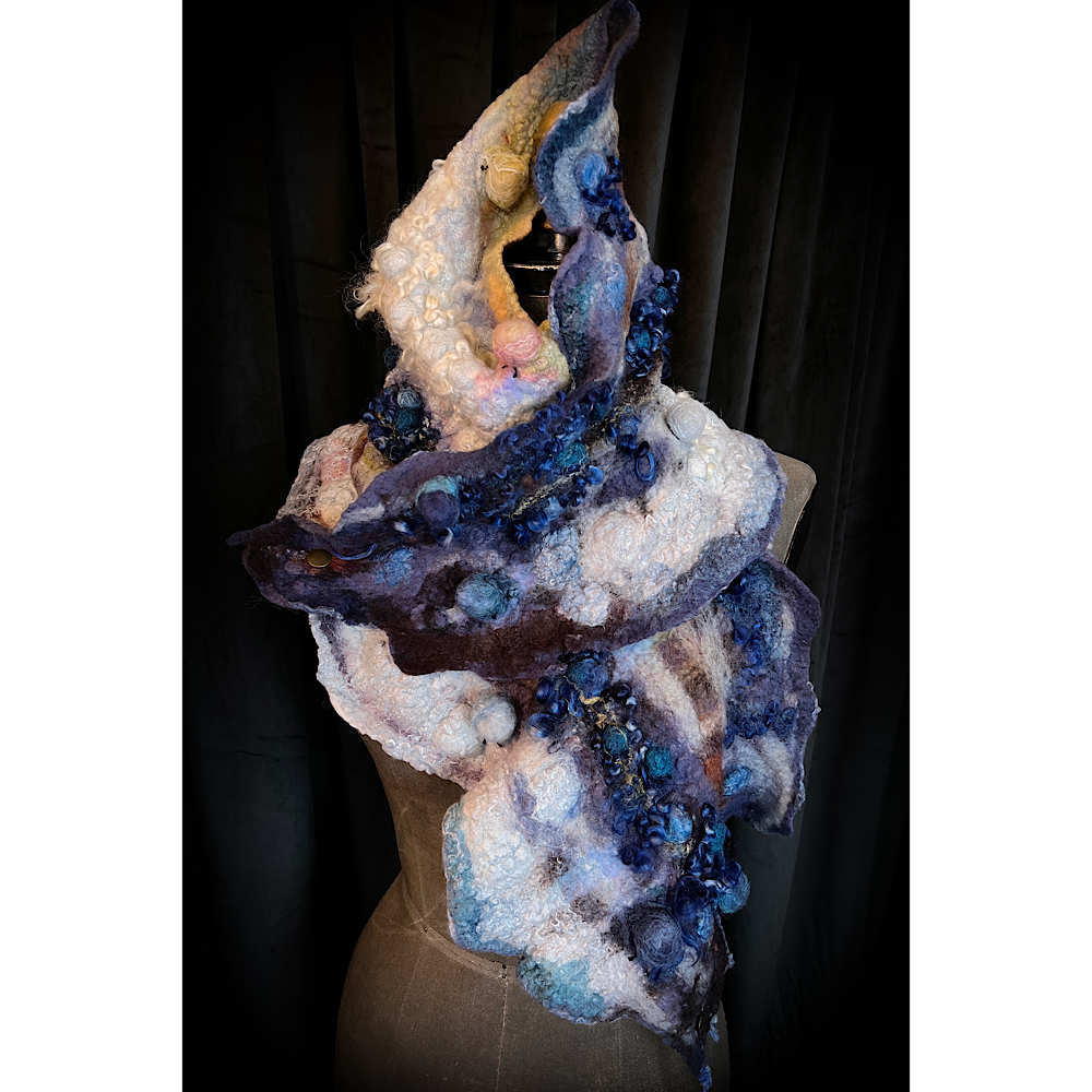 2022 Landscape serie  - felted scarf