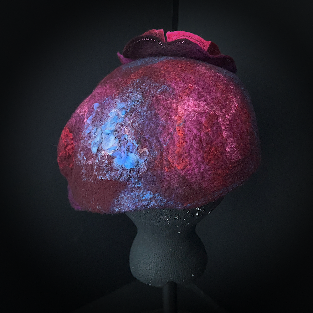 Felted newsboy hat size 23.5”