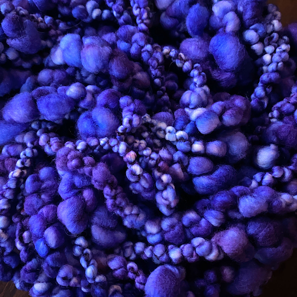 Indigo Jumbo boucle Art yarn