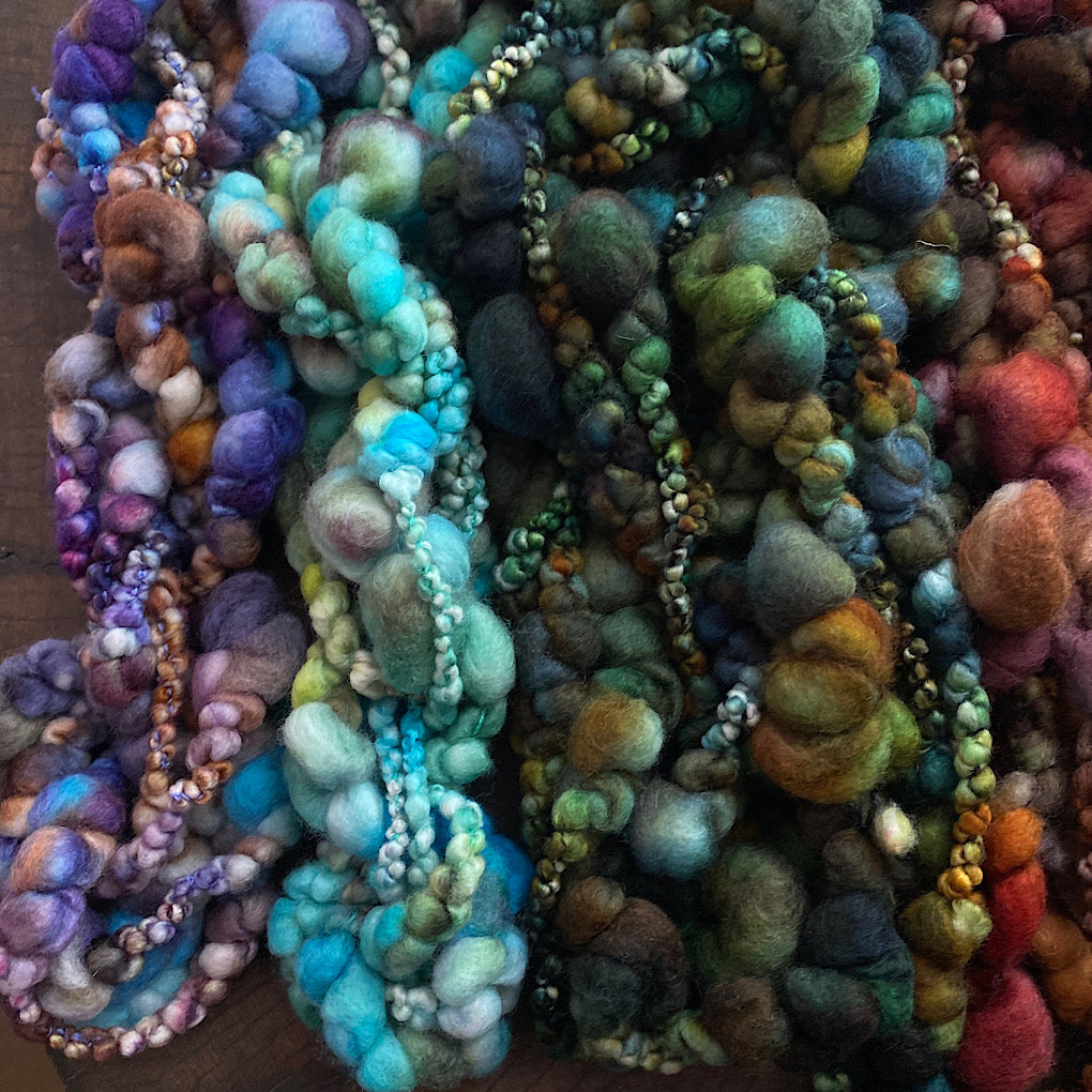 Large lots of mini art yarn - weaver kit