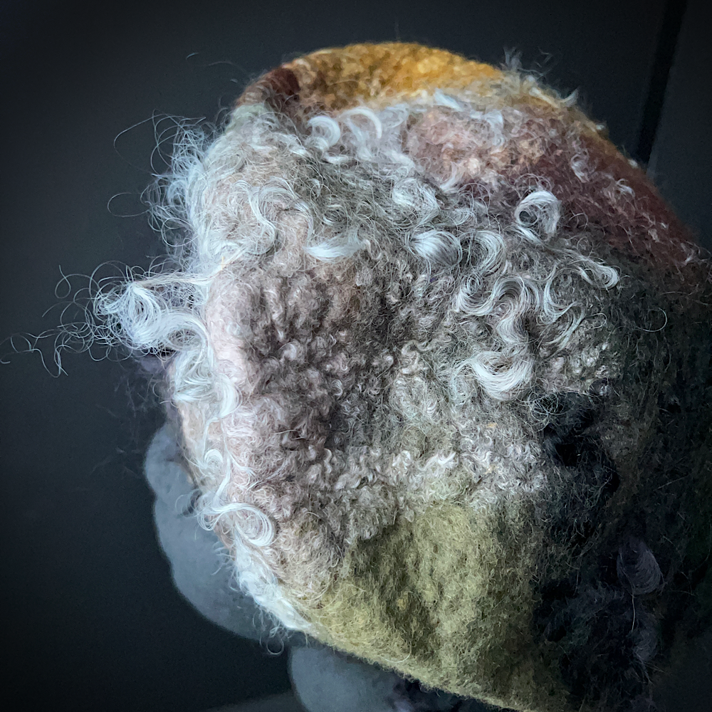 Felted beret size 21” small