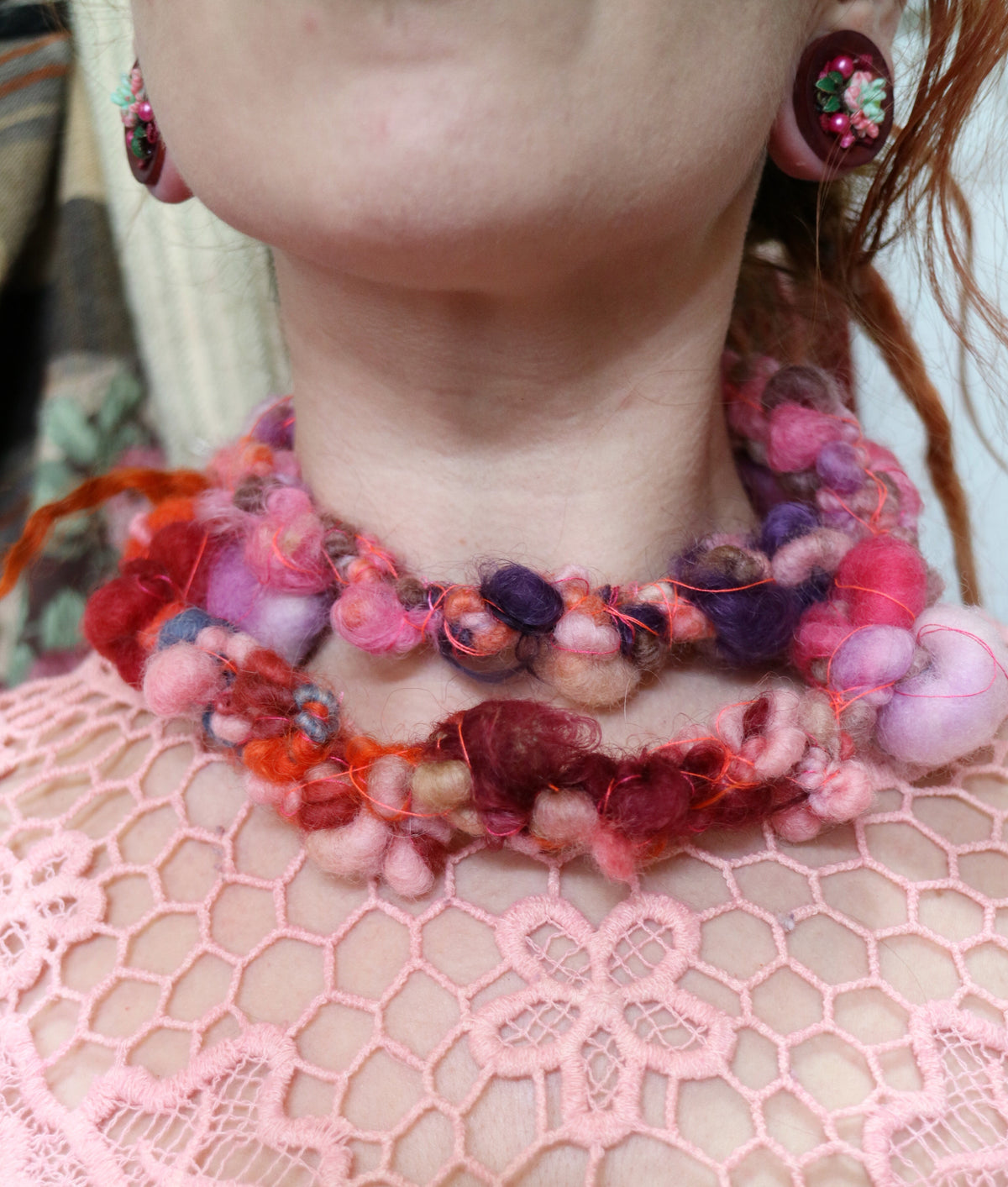 Yarn necklace no2 | Collier de laine no 2 - Mynoush