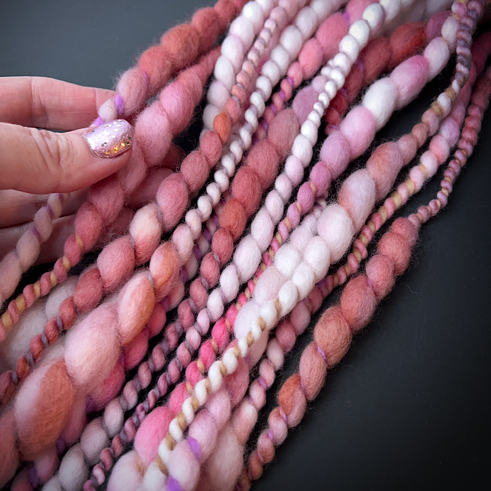 Huge lot of Art yarns for weaving- over 1 pound