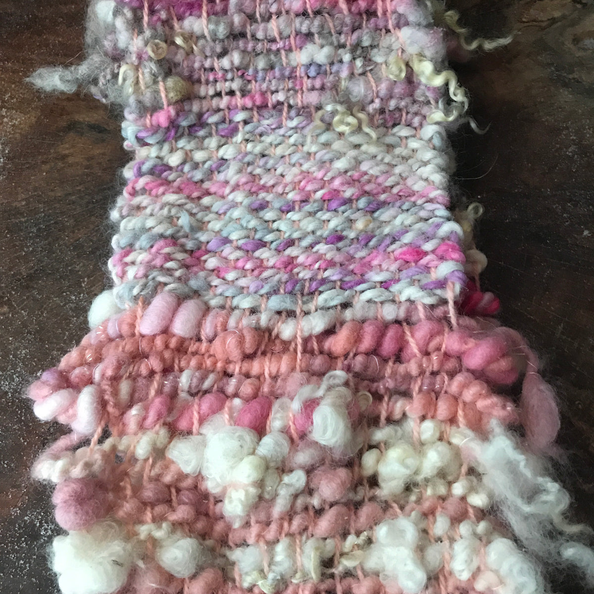 Pink scarf 100% Wool - Foulard  100% laine rose - Mynoush