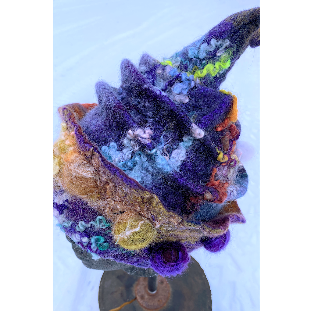 Nuit d’hiver - Felted hat 21“ small