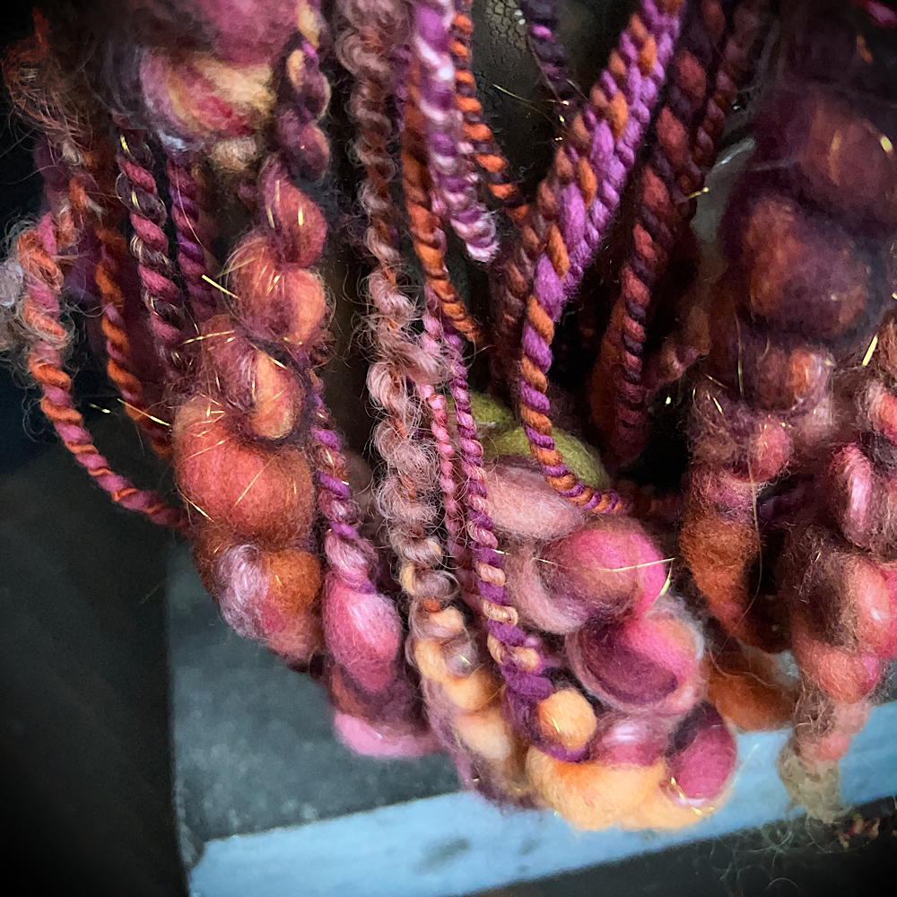 Hand spun art yarn
