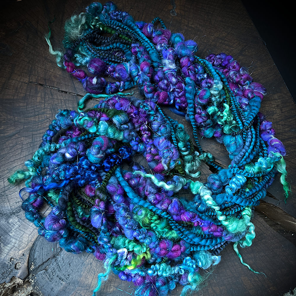 Turquoise rays signature art yarn