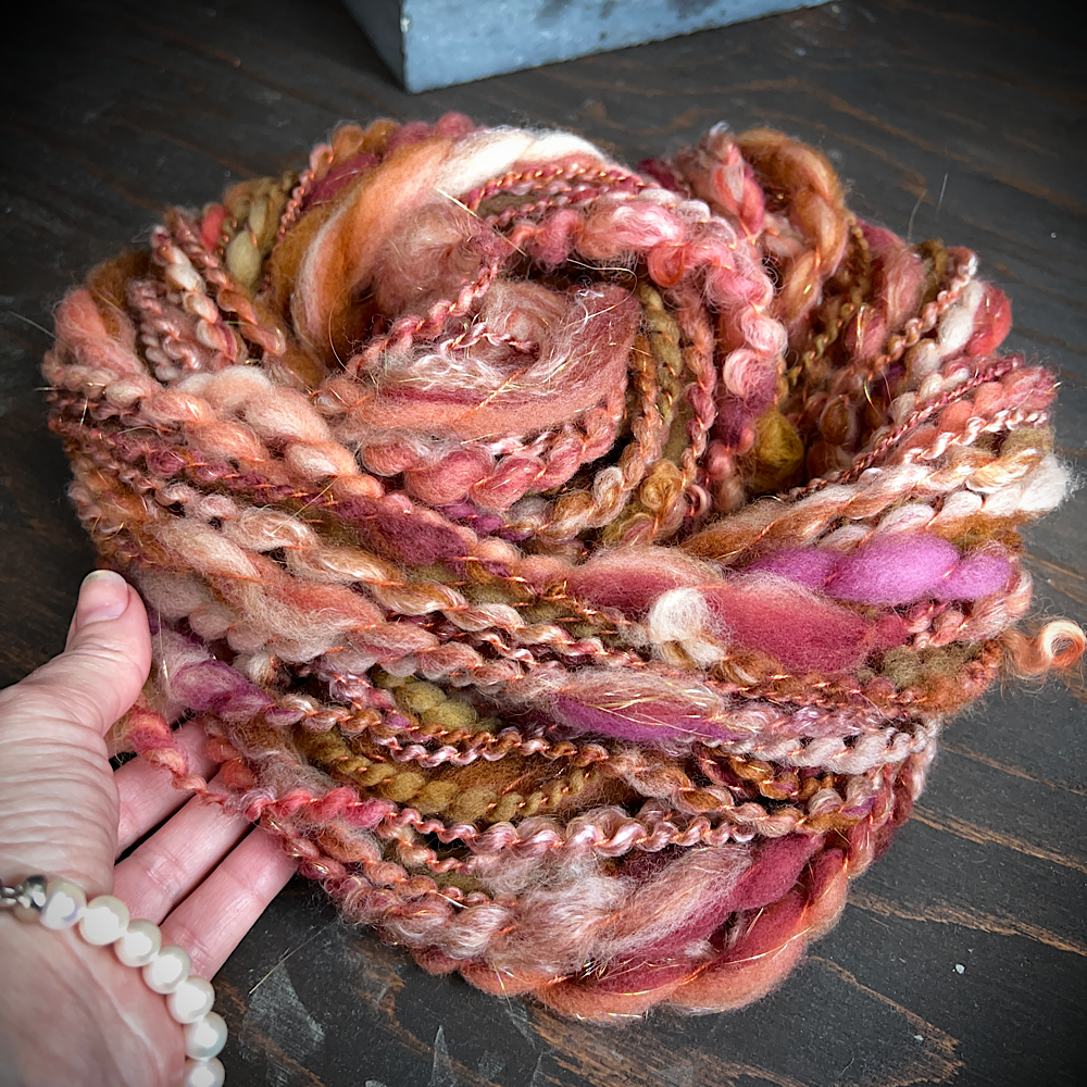 Hand spun knitting art yarn